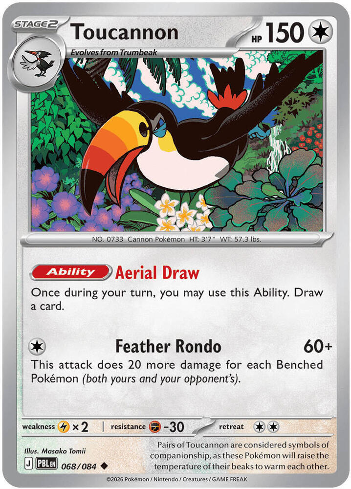 Toucannon 068/084 (ME05: Pitch Black)  - Reverse Holofoil