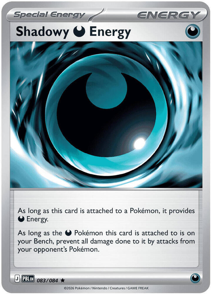 Shadowy Darkness Energy 083/084 (ME05: Pitch Black)  - Holofoil