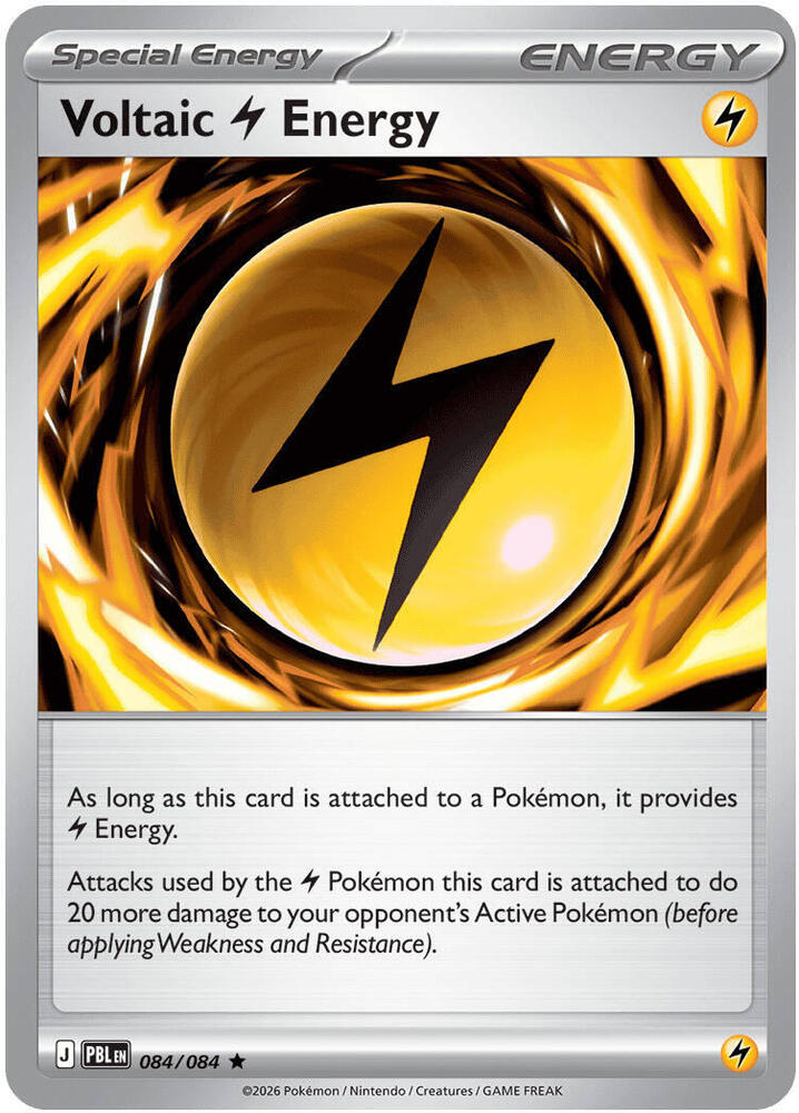 Voltaic Lightning Energy 084/084 (ME05: Pitch Black)  - Reverse holo