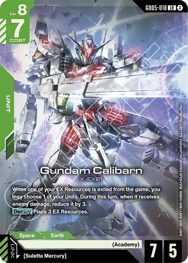 Gundam Calibarn GD05-018 (Freedom Ascension)  - Holofoil