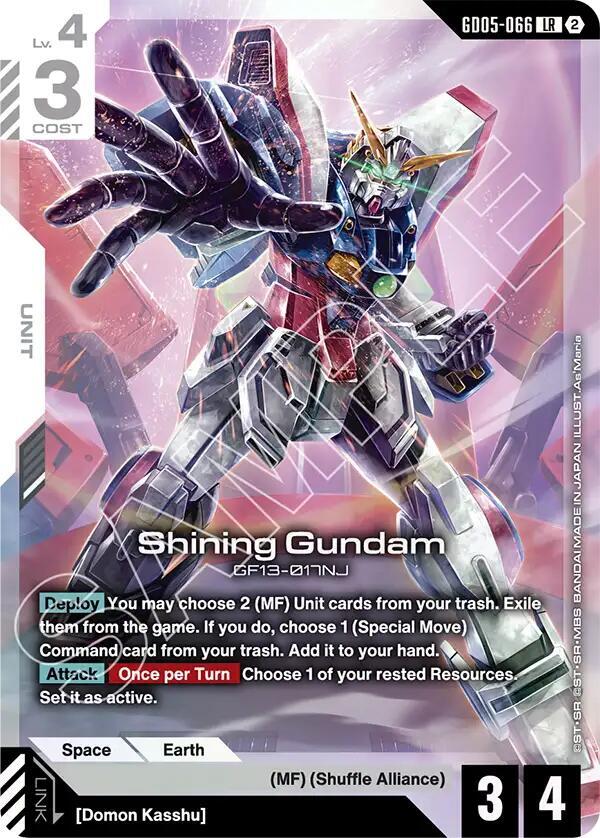 Shining Gundam GD05-066 (Freedom Ascension)  - Holofoil