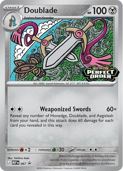 Doublade - Perfect Order Stamped 067 (ME: Mega Evolution Promo)  - Holofoil