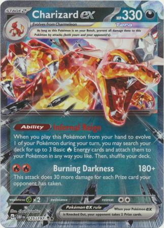 Charizard ex - 125/197 - Ultra Rare - Scarlet & Violet: Obsidian Flames