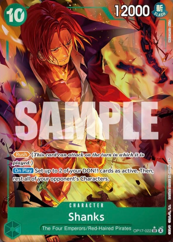 Shanks OP17-022 (The World's Strongest Warriors)  - Alternate Art Foil