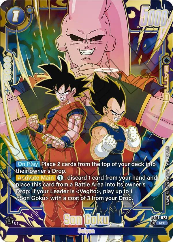 Son Goku ST01 023 Alternate Art ST01-023 (Story Booster 01)  - Holofoil