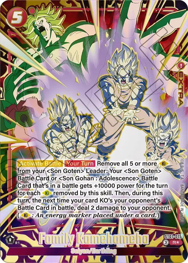 Family Kamehameha Alternate Art ST01-015 (Story Booster 01)  - Holofoil