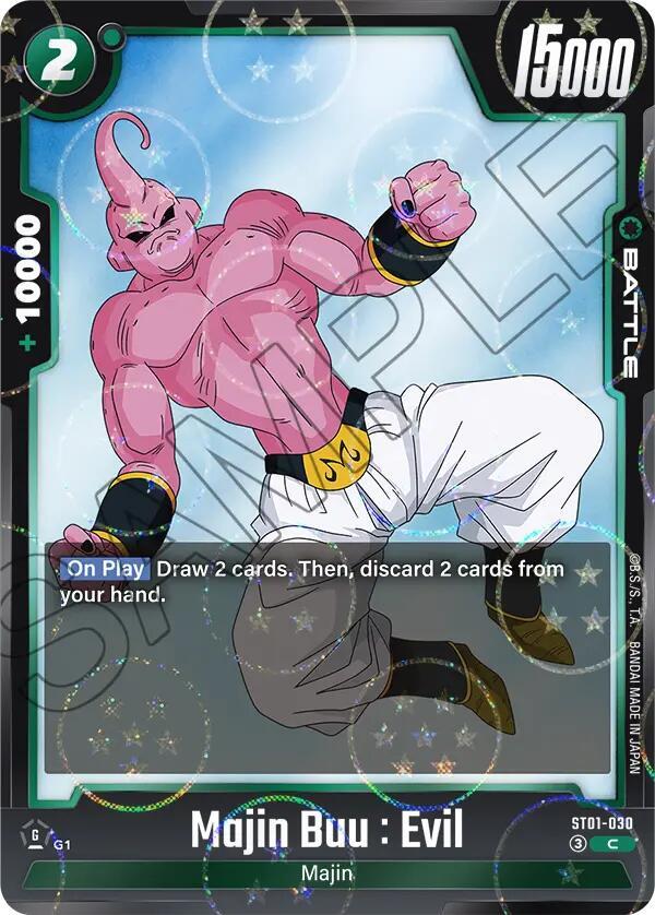 Majin Buu Evil ST01 030 Dragon Ball Pattern ST01-030 (Story Booster 01)  - Holofoil