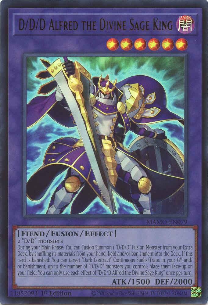 D D D Alfred the Divine Sage King MAMO-EN079 (Magnificent Monsters)  - 1st Edition