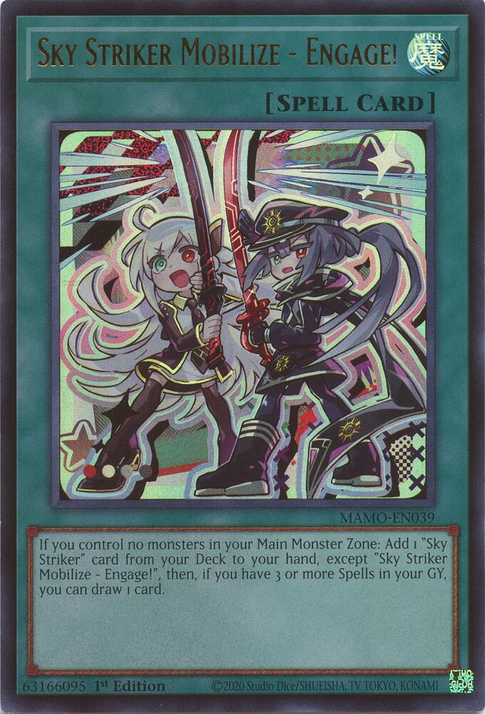 Sky Striker Mobilize Engage MAMO-EN039 (Magnificent Monsters)  - 1st Edition