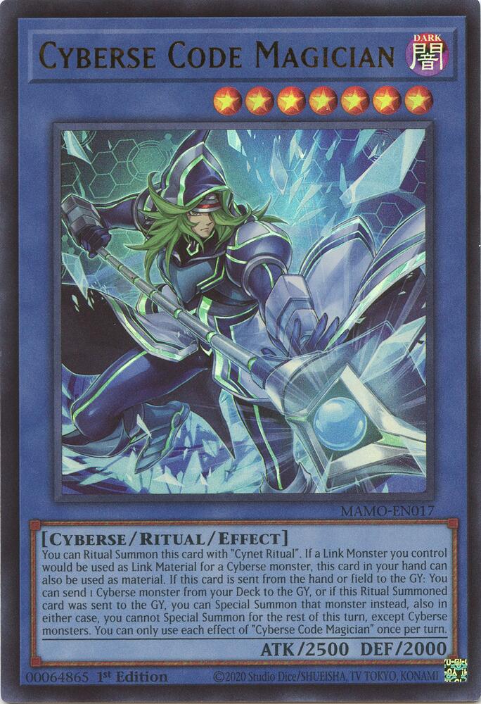 Cyberse Code Magician MAMO-EN017 (Magnificent Monsters)  - 1st Edition