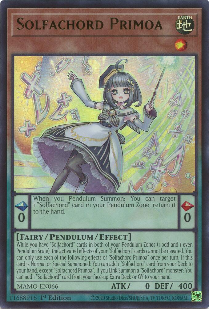 Solfachord Primoa MAMO-EN066 (Magnificent Monsters)  - 1st Edition