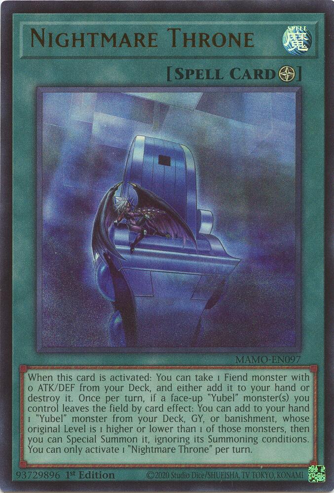 Nightmare Throne MAMO-EN097 (Magnificent Monsters)  - 1st Edition