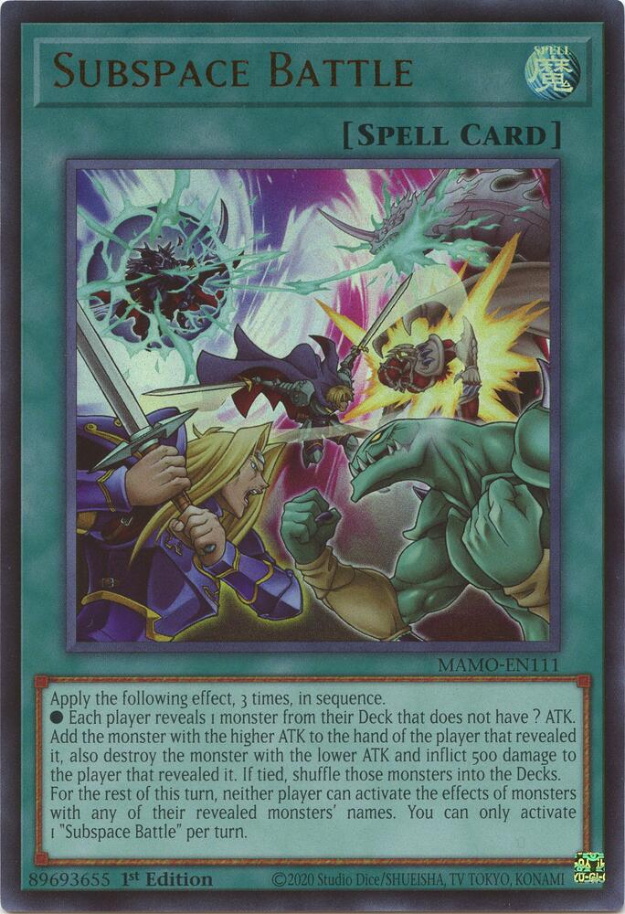Subspace Battle MAMO-EN111 (Magnificent Monsters)  - 1st Edition