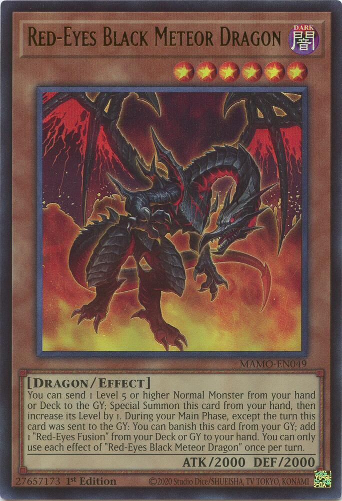 Red Eyes Black Meteor Dragon MAMO-EN049 (Magnificent Monsters)  - 1st Edition