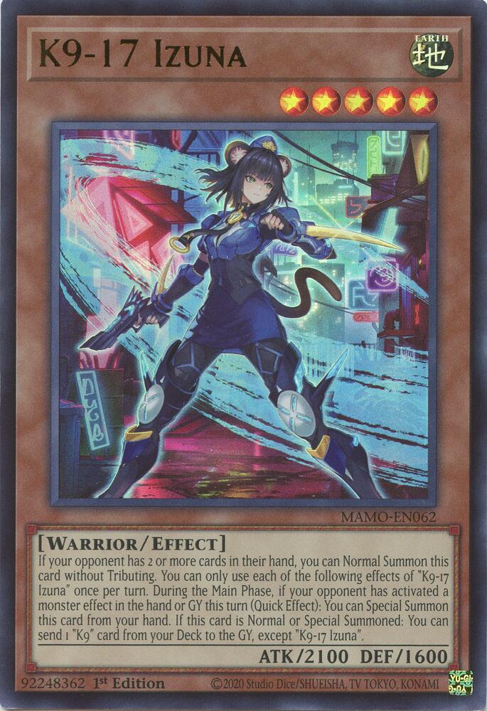 K9 17 Izuna MAMO-EN062 (Magnificent Monsters)  - 1st Edition