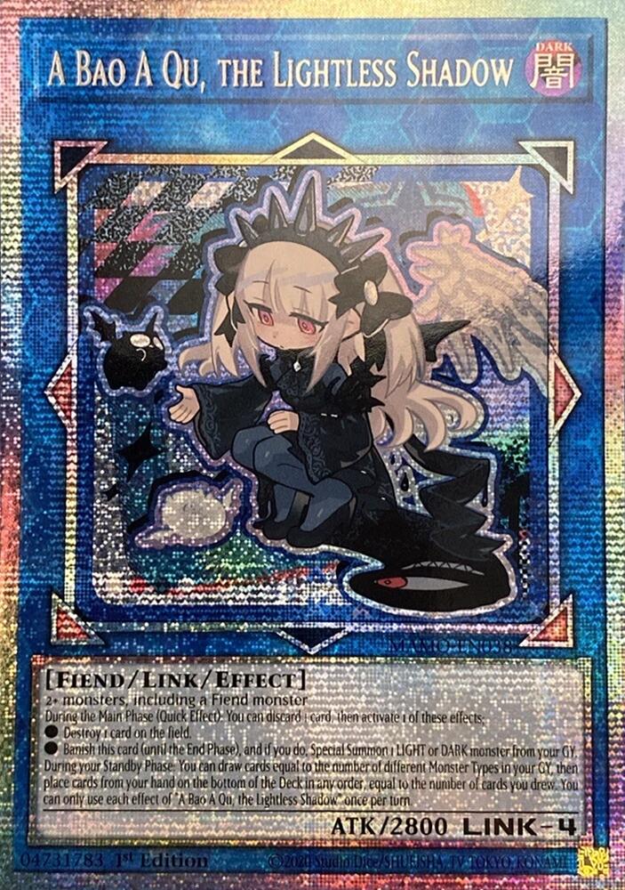 A Bao A Qu the Lightless Shadow Starlight Rare MAMO-EN038 (Magnificent Monsters)  - 1st Edition