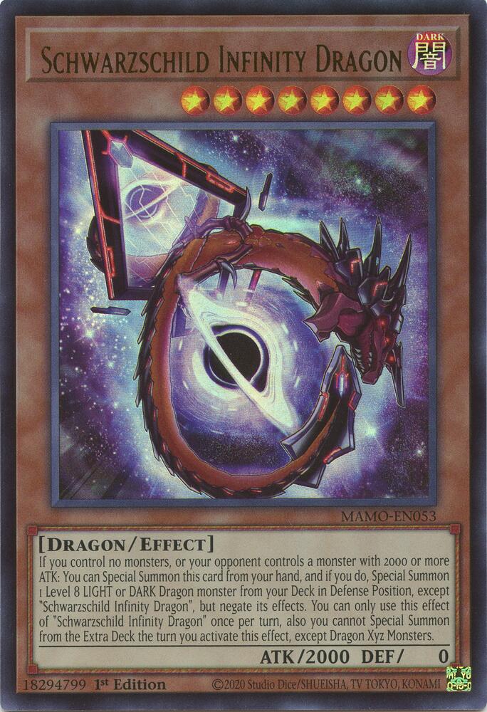 Schwarzschild Infinity Dragon MAMO-EN053 (Magnificent Monsters)  - 1st Edition
