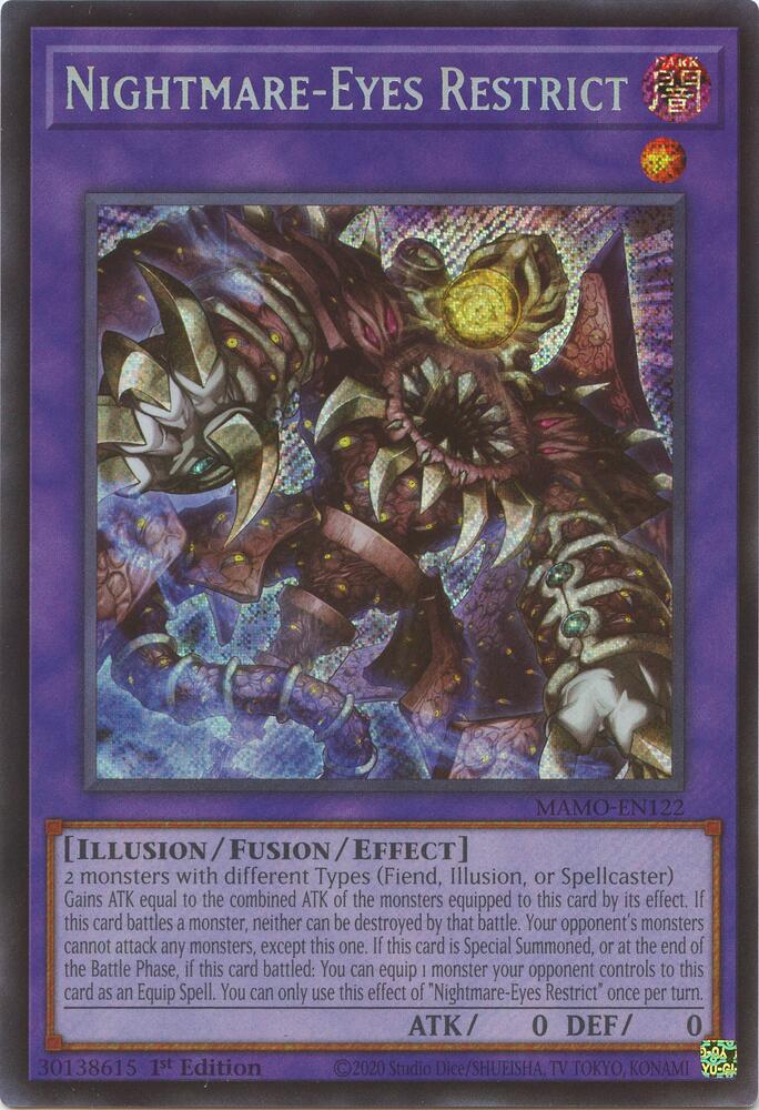 Nightmare Eyes Restrict MAMO-EN122 (Magnificent Monsters)  - 1st Edition