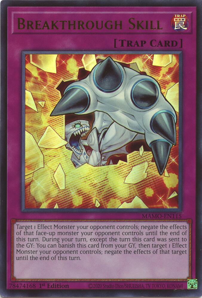 Breakthrough Skill MAMO-EN115 (Magnificent Monsters)  - 1st Edition