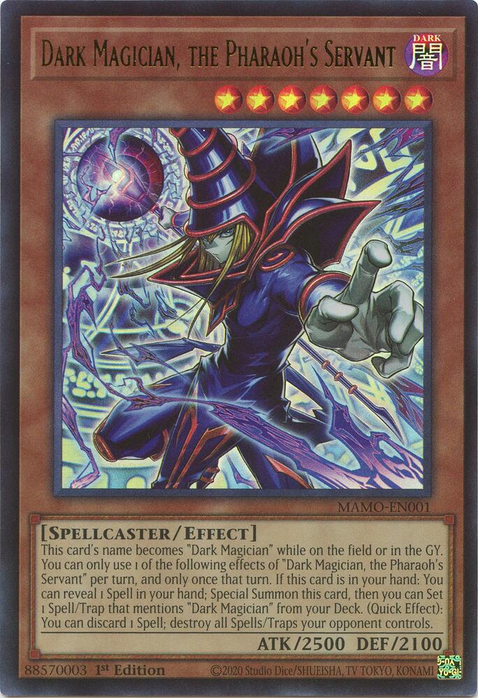 Dark Magician the Pharaohs Servant MAMO-EN001 (Magnificent Monsters)  - 1st Edition