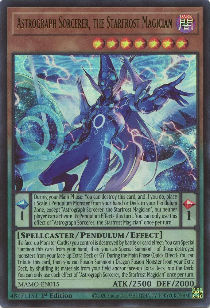 Astrograph Sorcerer the Starfrost Magician MAMO-EN015 (Magnificent Monsters)  - 1st Edition