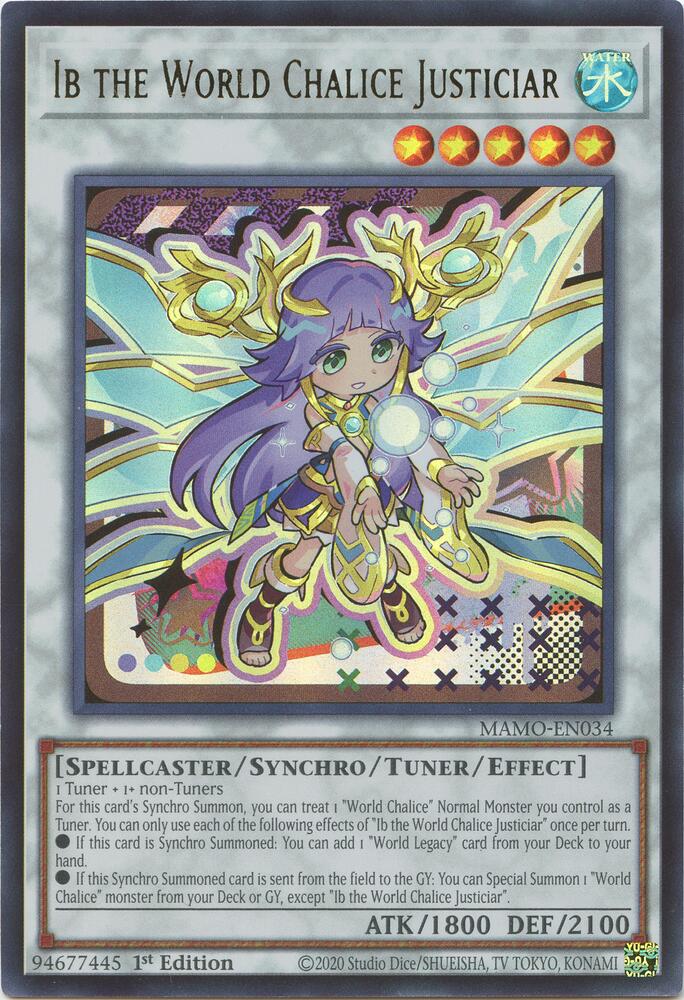 Ib the World Chalice Justiciar MAMO-EN034 (Magnificent Monsters)  - 1st Edition