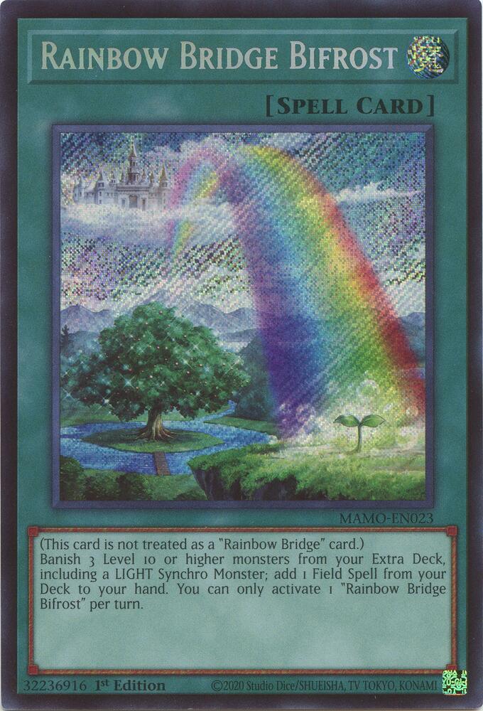 Rainbow Bridge Bifrost Secret Rare MAMO-EN023 (Magnificent Monsters)  - 1st Edition