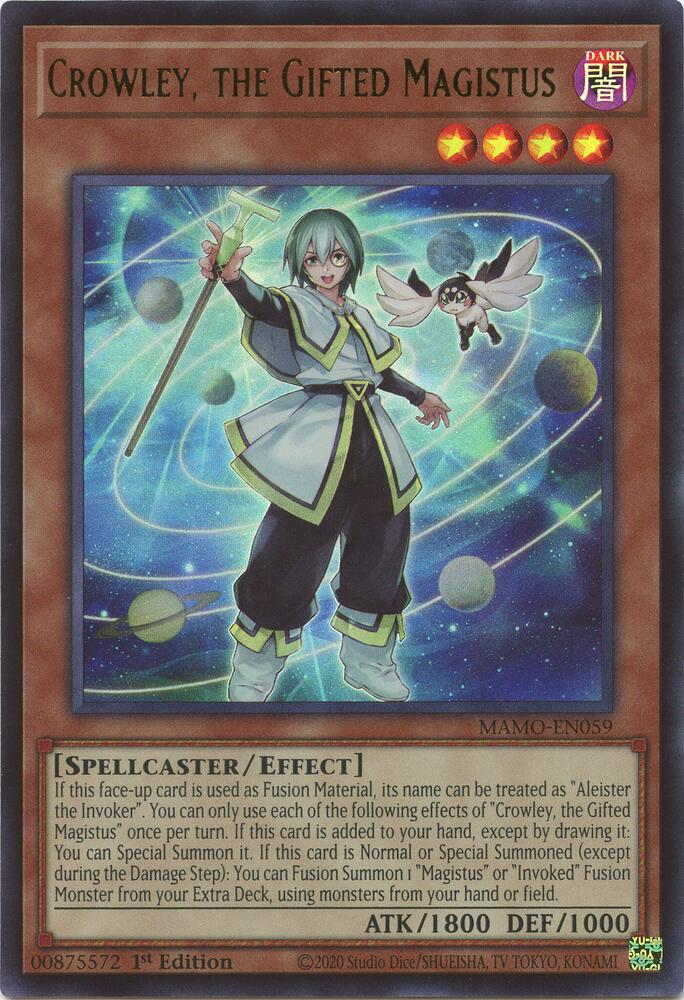 Crowley the Gifted Magistus MAMO-EN059 (Magnificent Monsters)  - 1st Edition