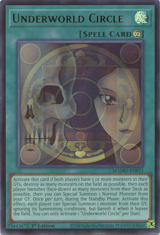 Underworld Circle MAMO-EN021 (Magnificent Monsters)  - 1st Edition