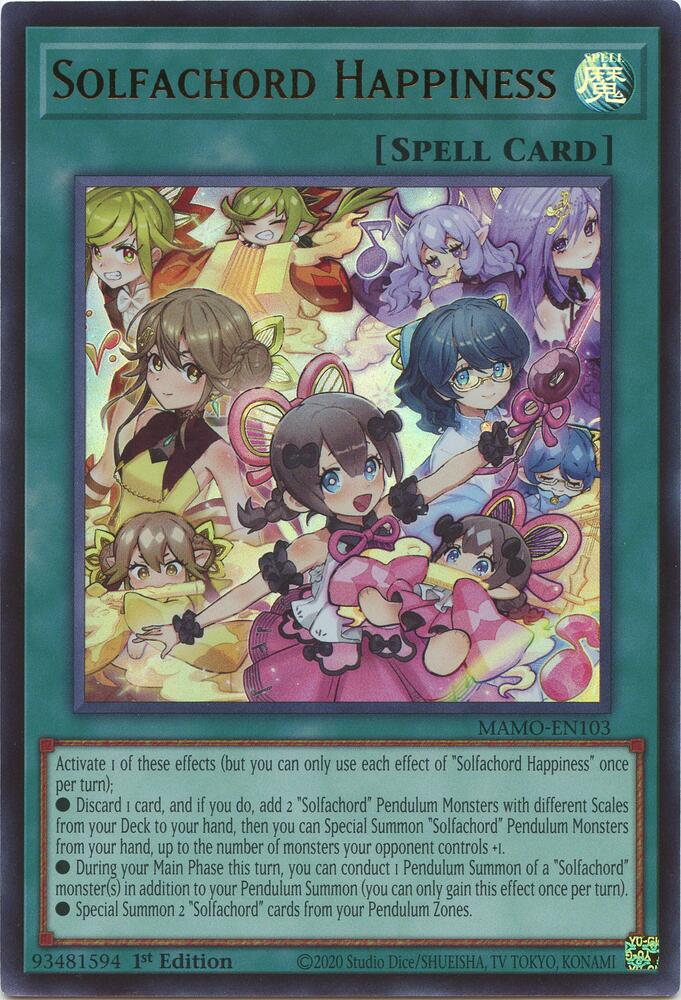 Solfachord Happiness MAMO-EN103 (Magnificent Monsters)  - 1st Edition