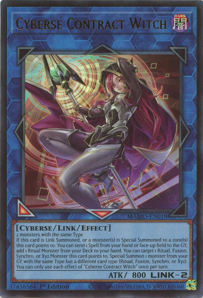Cyberse Contract Witch MAMO-EN018 (Magnificent Monsters)  - 1st Edition
