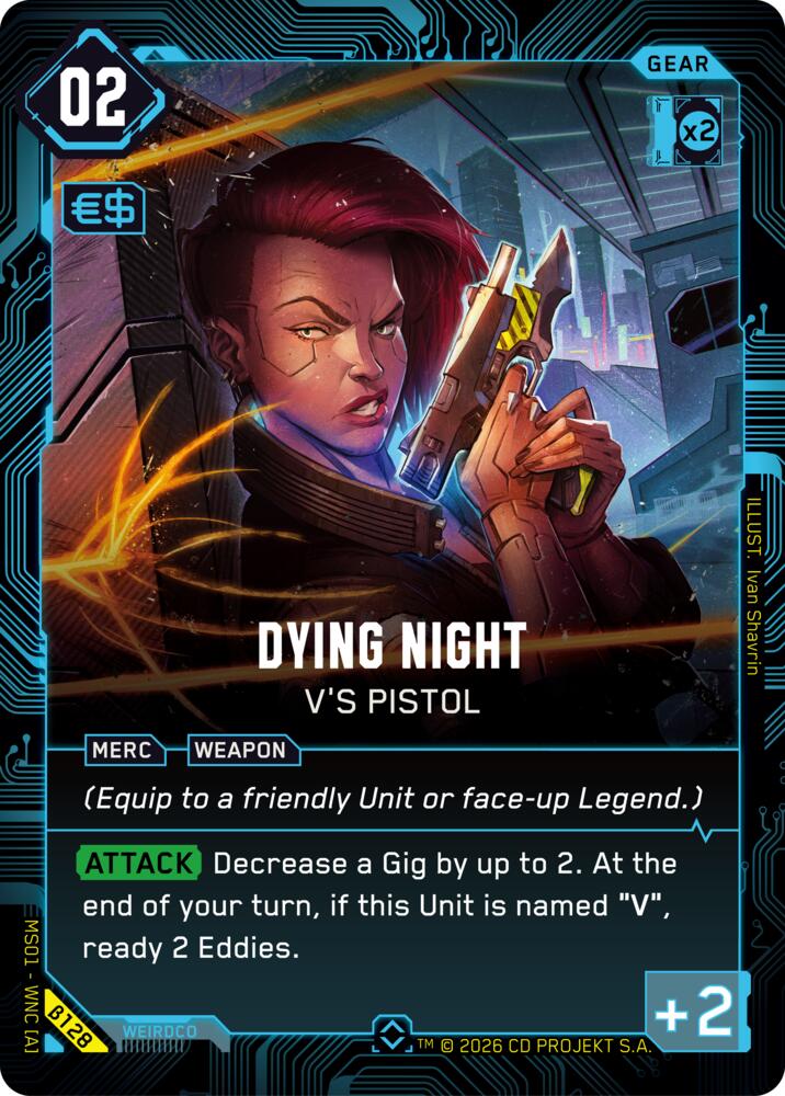 Dying Night Vs Pistol B128 (Welcome to Night City - Beta)  - Foil