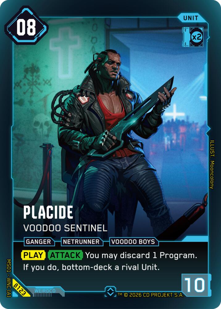 Placide Voodoo Sentinel B123 (Welcome to Night City - Beta)  - Foil