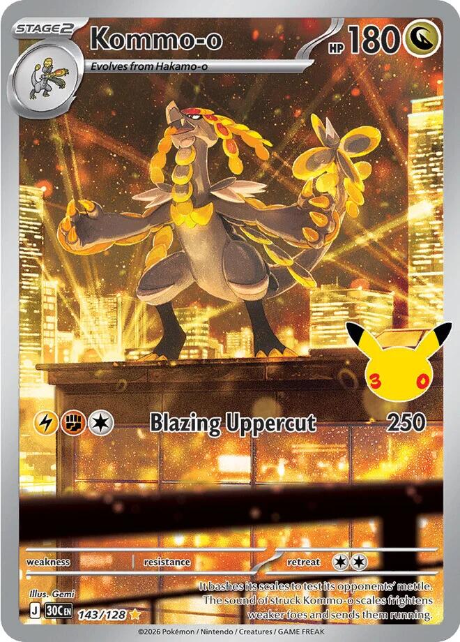 Kommo o 143 128 143/128 (ME: 30th Celebration)  - Holofoil