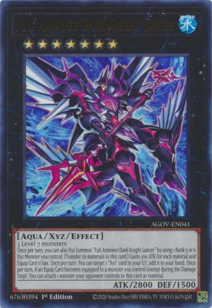 Full Armored Dark Knight Lancer - AGOV-EN041 - Ultra Rare - Age of Overlord 1st Edition