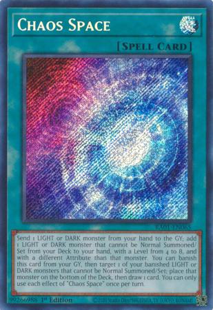 Chaos Space - RA01-EN065 - Secret Rare - 25th Anniversary Rarity Collection