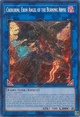 Cherubini, Ebon Angel of the Burning Abyss - RA01-EN042 - Secret Rare - 25th Anniversary Rarity Collection