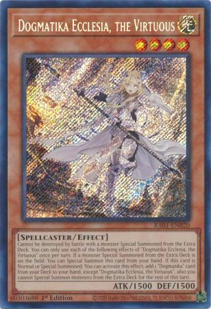 Dogmatika Ecclesia, the Virtuous - RA01-EN020 - Secret Rare - 25th Anniversary Rarity Collection