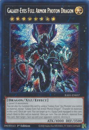 Galaxy-Eyes Full Armor Photon Dragon - RA01-EN037 - Secret Rare - 25th Anniversary Rarity Collection