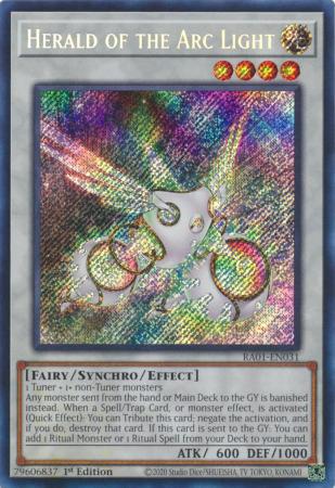 Herald of the Arc Light - RA01-EN031 - Secret Rare - 25th Anniversary Rarity Collection