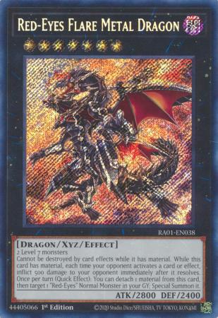 Red-Eyes Flare Metal Dragon - RA01-EN038 - Secret Rare - 25th Anniversary Rarity Collection