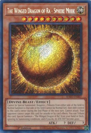 The Winged Dragon of Ra - Sphere Mode - RA01-EN007 - Secret Rare - 25th Anniversary Rarity Collection