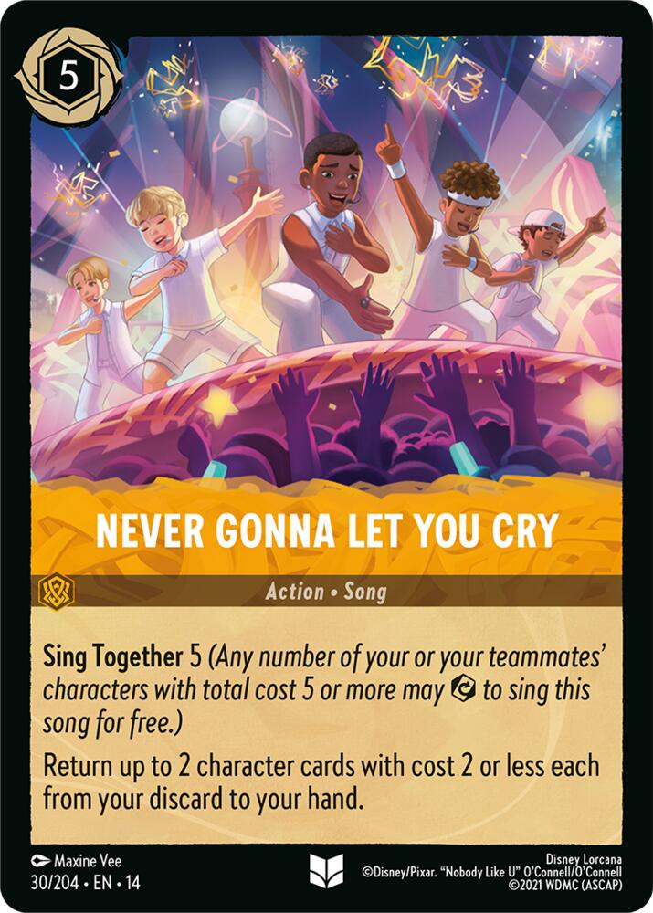 Never Gonna Let You Cry 30/204 (Hyperia City)  - Cold Foil