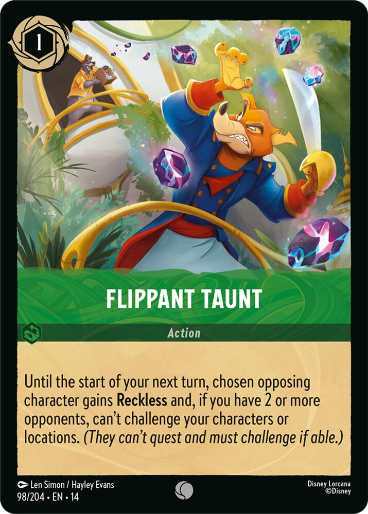 Flippant Taunt 98/204 (Hyperia City)  - Cold Foil