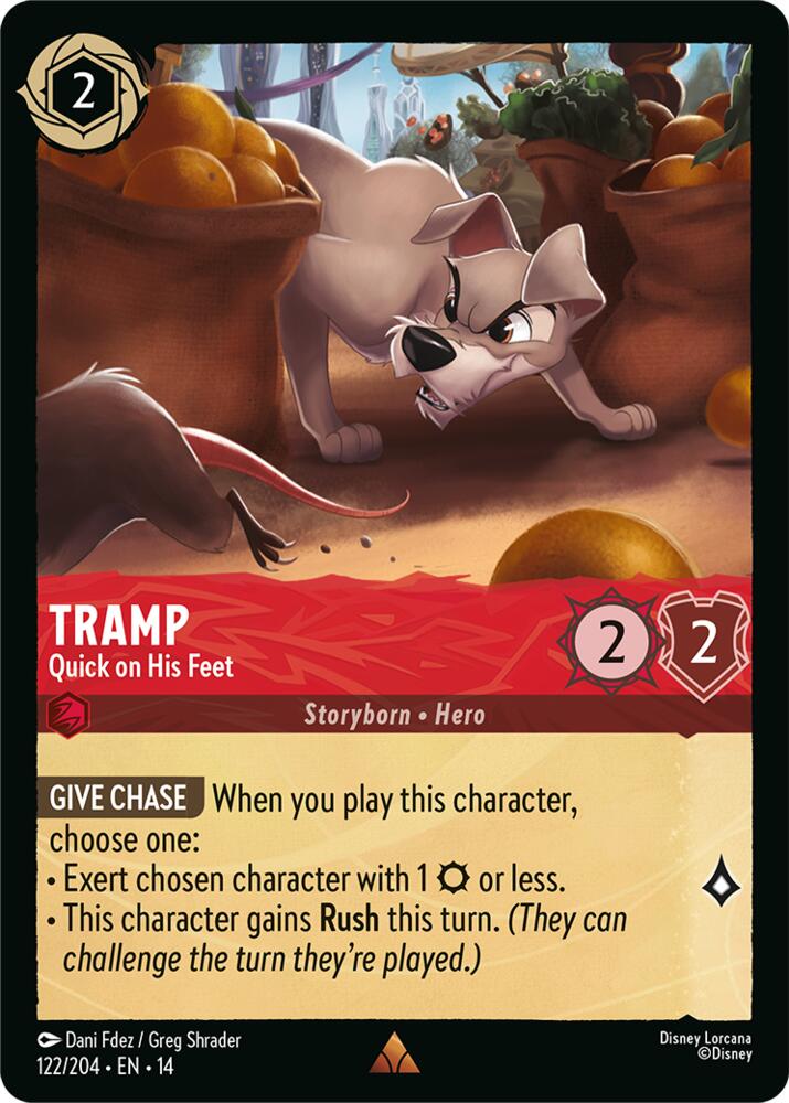 Tramp Quick on His Feet 122/204 (Hyperia City)  - Cold Foil