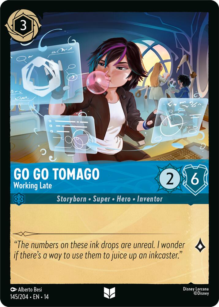 Go Go Tomago, Working Late 145/204 (Hyperia City)  - Cold Foil