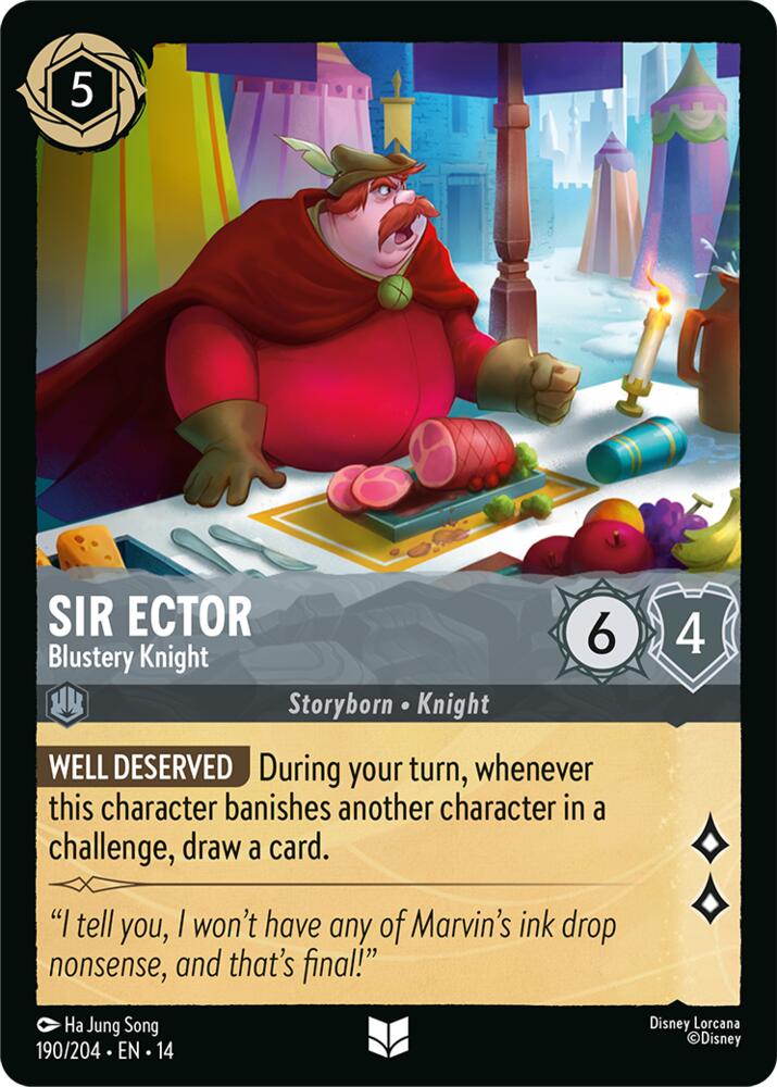 Sir Ector, Blustery Knight 190/204 (Hyperia City)  - Cold Foil