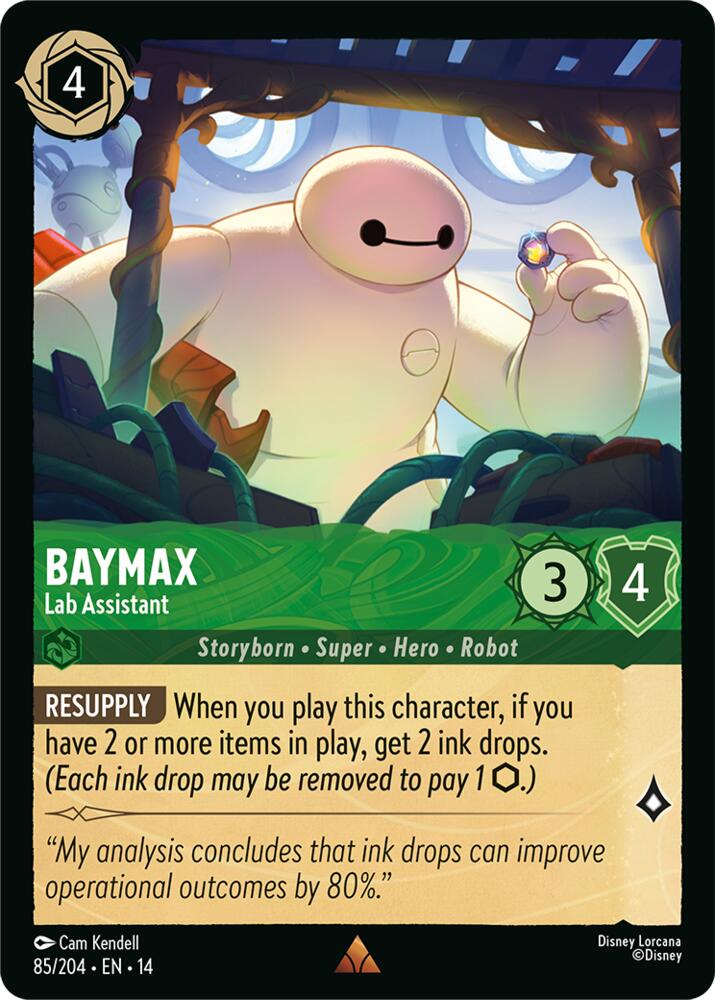 Baymax, Lab Assistant 85/204 (Hyperia City)  - Cold Foil