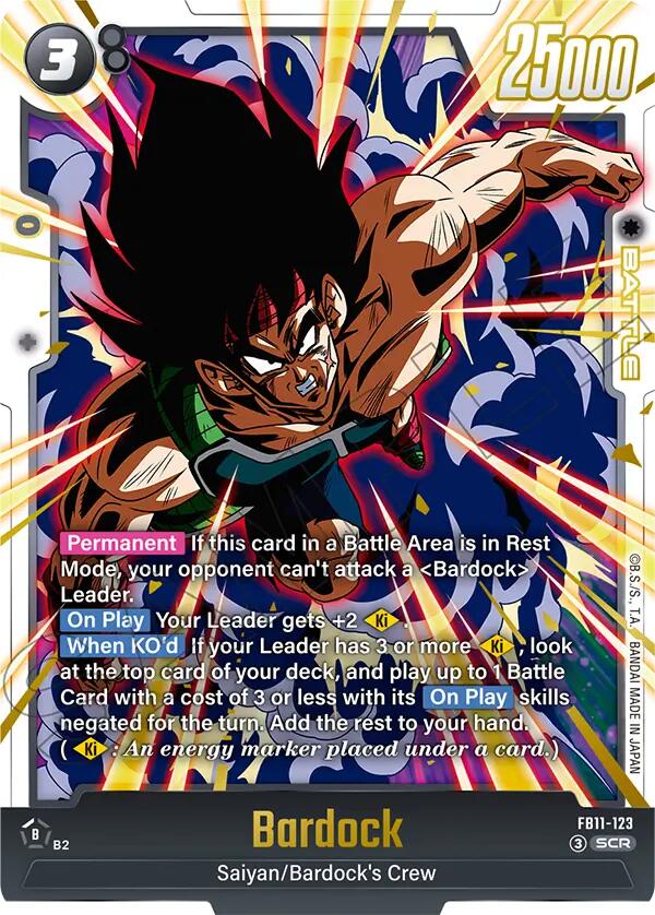 Bardock FB11 123 FB11-123 (Brightness of Hope)  - Holofoil