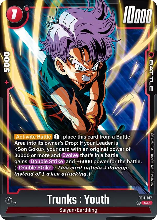 Trunks Youth FB11 017 FB11-017 (Brightness of Hope)  - Holofoil